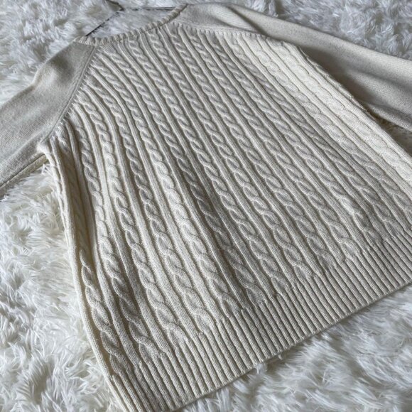 Hearket Cable Knit Sweater M Thin Ivory - Picture 8 of 8